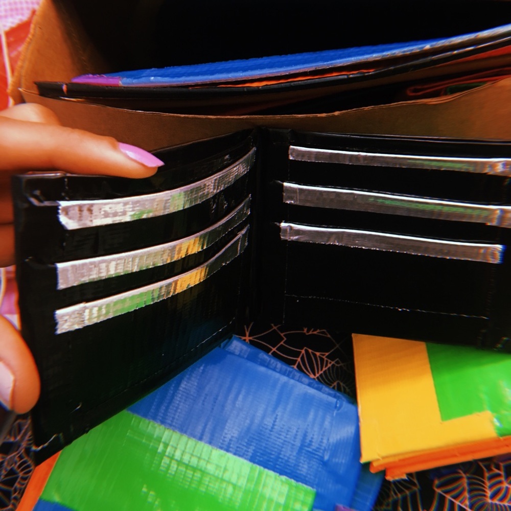 Duct-tape wallets